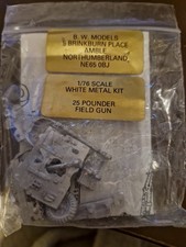 1/76 B.W. Models British 25 Pdr Field Gun metal kit