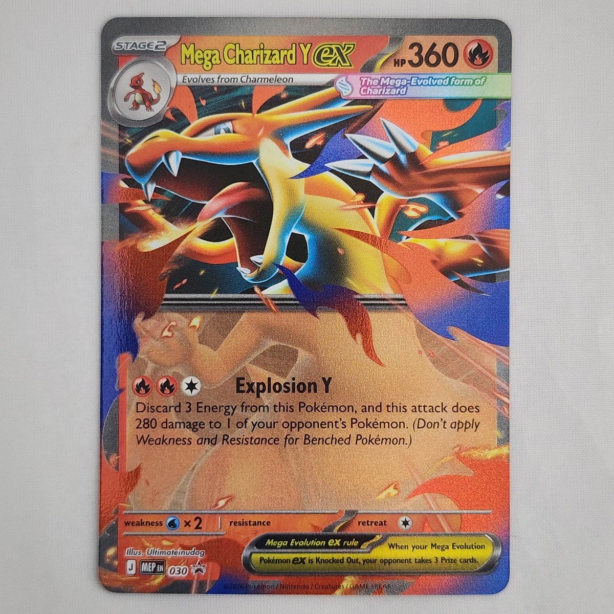 Mega Charizard Y ex 030 Black Star Promo Mega Evolution Tin Promo