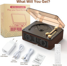Portable CD Player Bluetooth with Speakers - Desktop CD Players for Home, Bu...