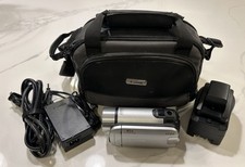 Canon FS300 Digital Camcorder - Silver  Case/2 Chargers/2 Batteries/32GB SD