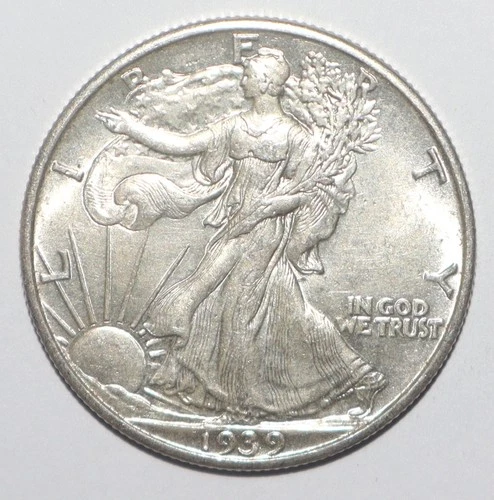 Photo of a 1939-P Walking Liberty Half Dollar from an eBay listing that sold on Jul 16, 2026