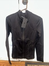 Fabletics Cold Weather Full-Zip Jacket Black Medium Women's In Original Bag
