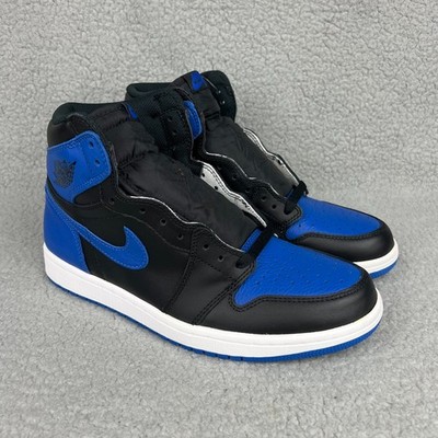Jordan 1 High Mens 8.5 Shoes Black Blue Royal Nike Air Retro OG 2017 Sneakers 2