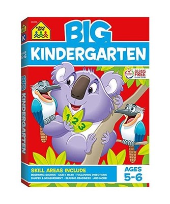 School Zone Big Kindergarten Workbook, School Zone