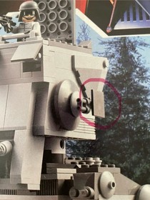 LEGO 7657 Star Wars AT-ST With Manual (1 Non Integral Piece Missing See Pic)