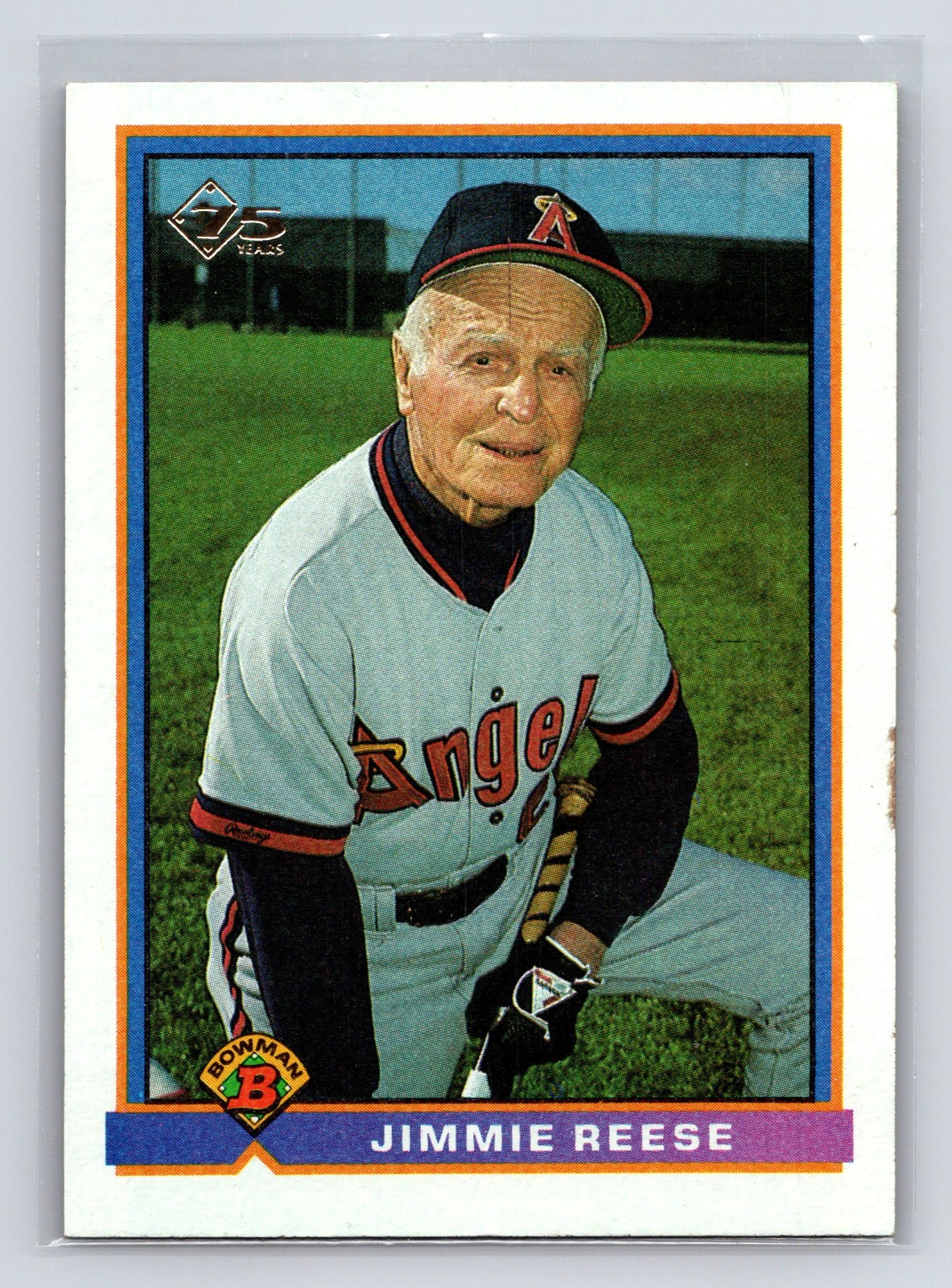 Jimmie Reese #186 Baseball Cards 1991 Bowman trading card — raw and PSA graded price guide