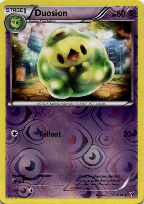 Duosion 51/101 Uncommon Noble Victories Pokemon Reverse Holo Moderately Played