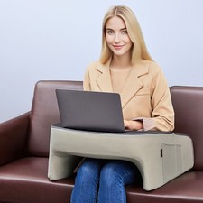 Lap Desk Pillow - Thick Memory Foam Cushion for Couch/Bed Gaming Reading Laptop