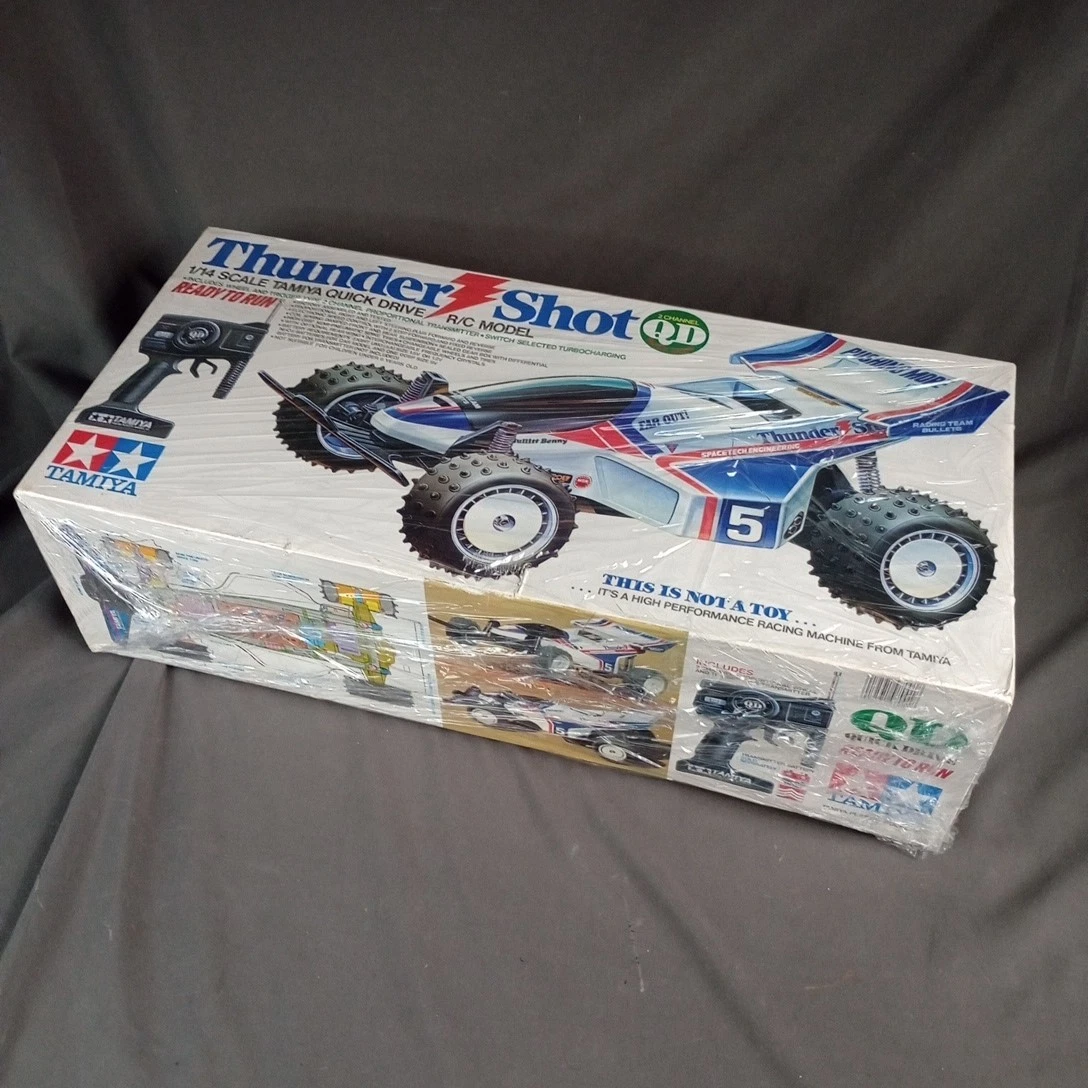 Tamiya QD Quick Drive Thundershot 1:14 Scale With Box TESTED 1988