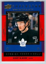 2023-24 Upper Deck Series 2 Honor Roll Red #HR59 Bobby McMann Rookie Leafs RC