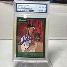 Jon Lester 2006 Topps Rookie Auto PSA 10