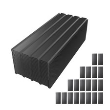 20 PCS 42.5 IN Galvanized Metal Roof Panels Waterproof Heavy Duty Gray