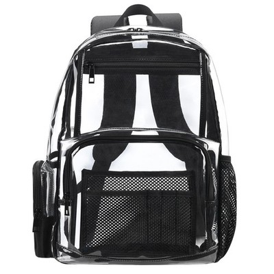 18Inches XLarge Clear Backpack - Transparent Bookbag for School Stadium TSA
