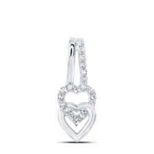 1/10CTW-DIA NK HEART PENDANT