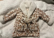 0-6 Month Girls Bathrobe Cheetah