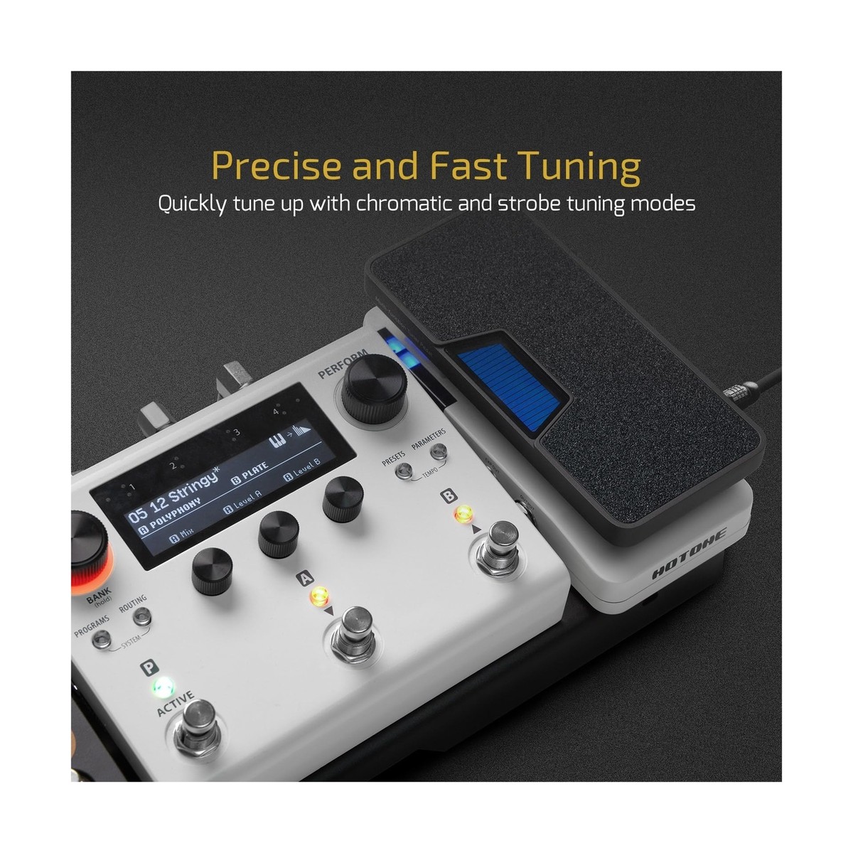 HOTONE Multi-function 4 in 1 Switchable Volume & Expression Pedal