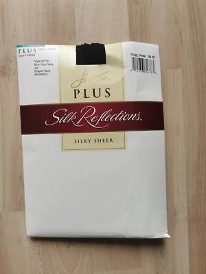 Strumpfhose Hanes Plus Silk Reflections Silky Sheer Neu