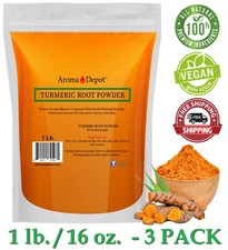 Turmeric Root Powder 3 lbs. x3 Individual -1lb 100 Raw Curcuma longa Tumeric