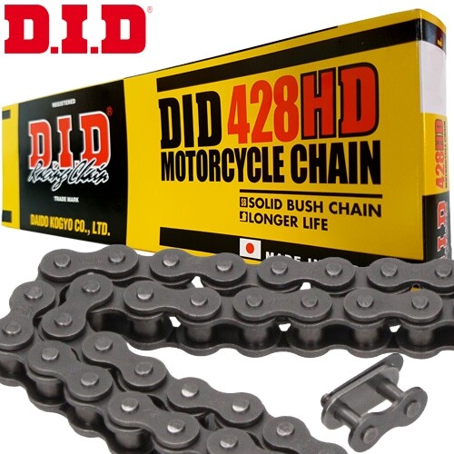 DID 520VX3 Kette 130 Rollen Gold/stahl Clipkette X-Ring Motorrad