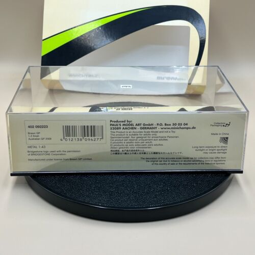 MINICHAMPS 1/43 Brawn GP 1 - 2 Finish Australian 2009 Set J. Button 402092223 - Picture 8 of 17