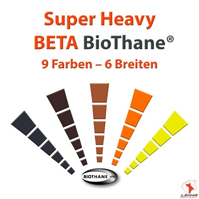 BioThane  Meterware SuperHeavy BETA wasserfest Gurtband | 13/16/19/25/38/51 mm