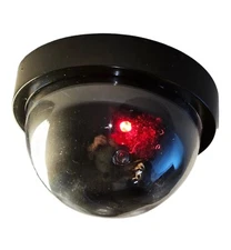 Fake Security Camera, 3.7 x 3.7 x 2.38 in E - Circuit  Black 1Pc