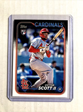 2024 Topps Update #US2- Victor Scott Rookie Rc Card. rookie card picture