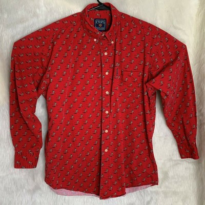 ralph lauren red button down shirt