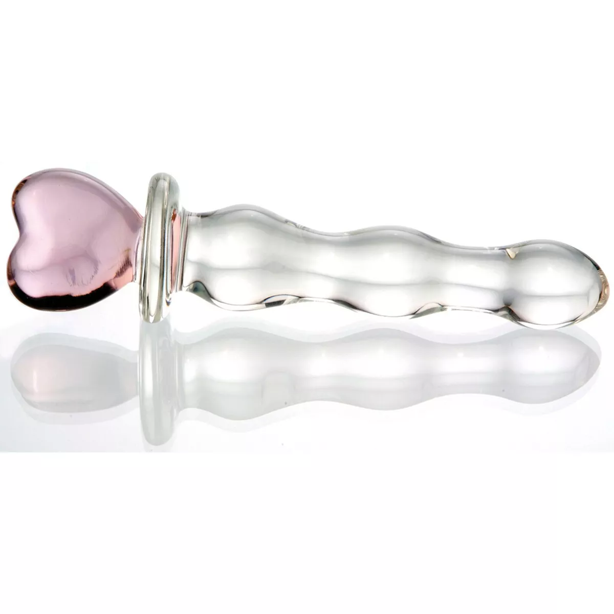 Crystal Heart of Glass Dildo Pink Sex Toys for Women Premium Borosilicate Blown eBay Nude Pic Hq