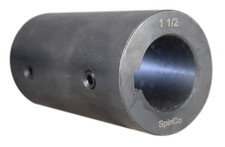 1-1/2" Solid Shaft Coupler w/ Keyway and Set Screws