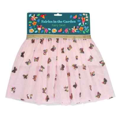 Mädchen Kinder Tüllrock Feenrock rosa Schmetterling Glitzer Tütü Baby Balletrock
