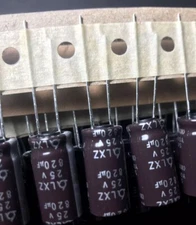 10pcs Samyoung 820uF 25v Radial Electrolytic Capacitor LXZ Low ESR 25v820uf