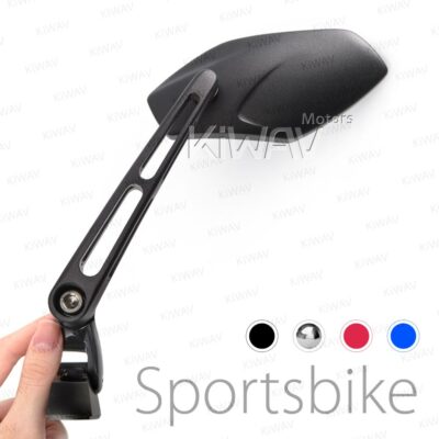 motorcycle mirrors anti-vibration Medusa chrome for fairing mount