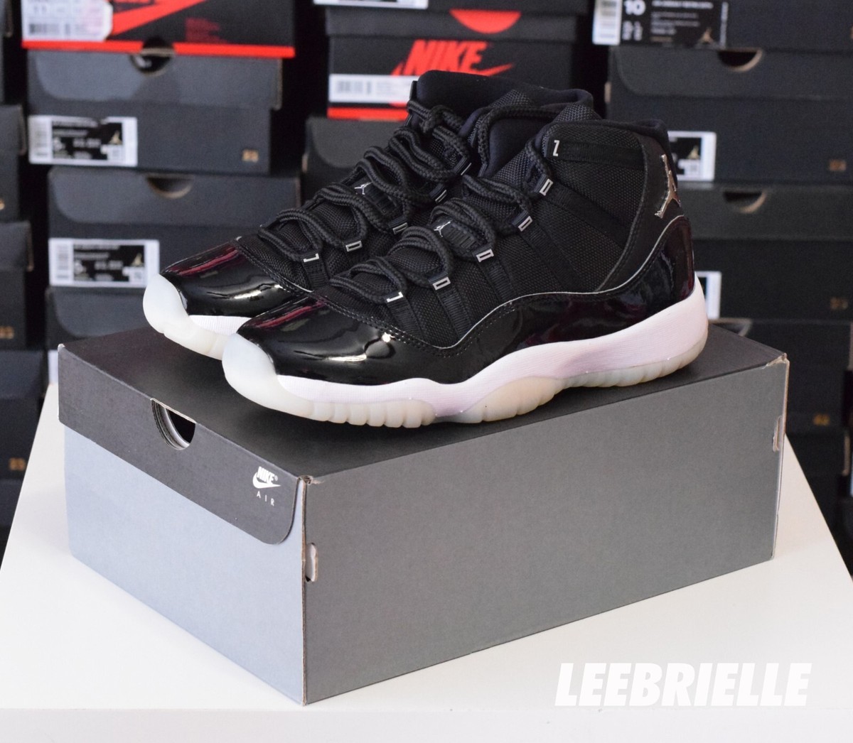 2020 Nike Air Jordan 11 Retro GS Jubilee Black 378038-011 Kids