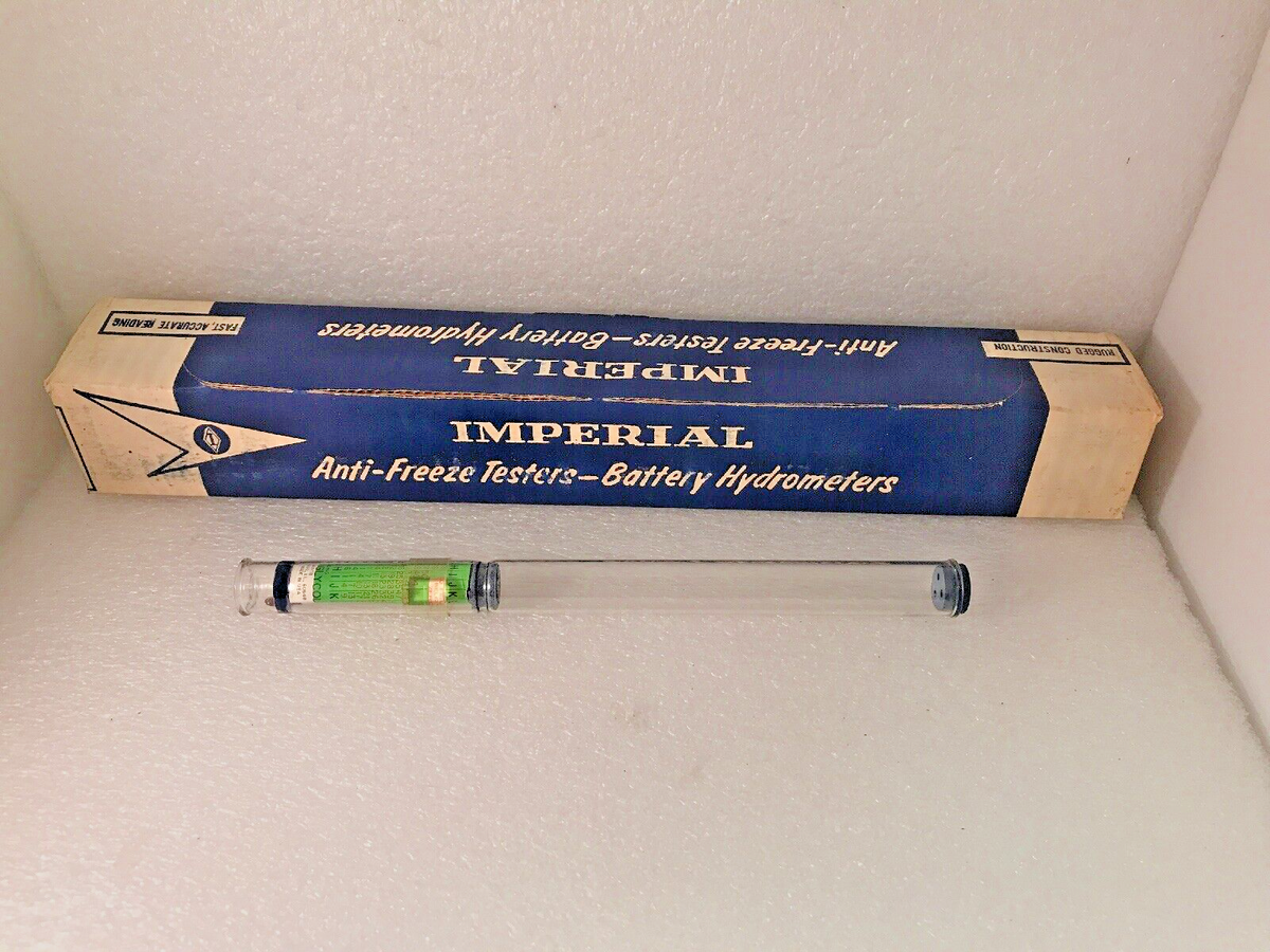 Vintage Imperial Eastman Antifreeze Tester Hydrometer TB-548 5481