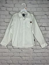 American Hawk Boy's 3-Piece Shirt  Pant  T-Shirt Set, Sz 7 Beige/Brown