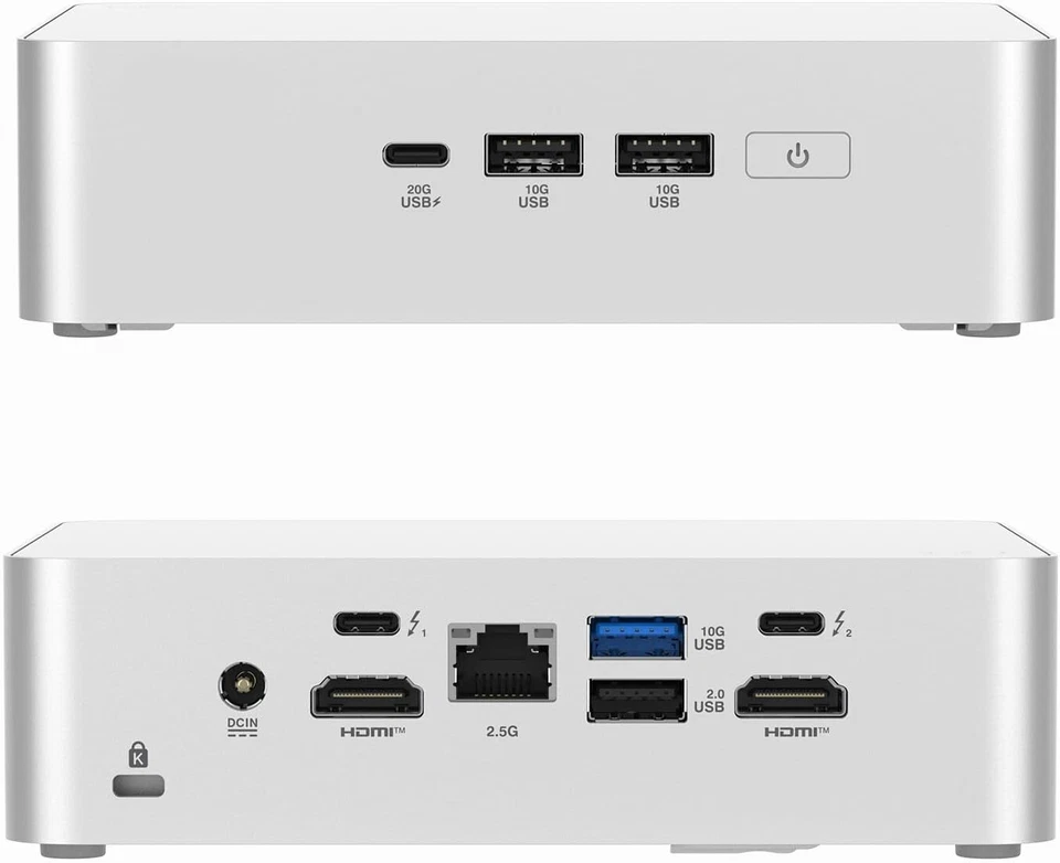 ASUS NUC 15 PRO+ RNUC15CRSU9 Mini Pc Intel Core Ultra 9 285H AI Compact PC 