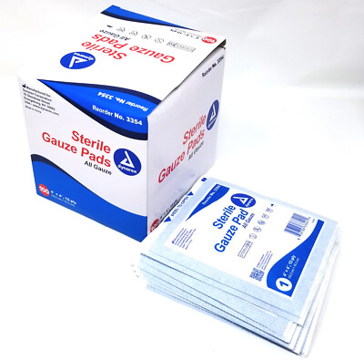 Dynarex 12-Ply Gauze Sponge Sterile 4 x 4'' 1 Box(es) 100 per Box