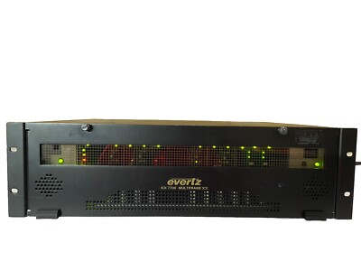 Evertz 7700FR-C 7700 MultiFrame Chassis with 4x 7735cdm-A4, 2x 7700ADA