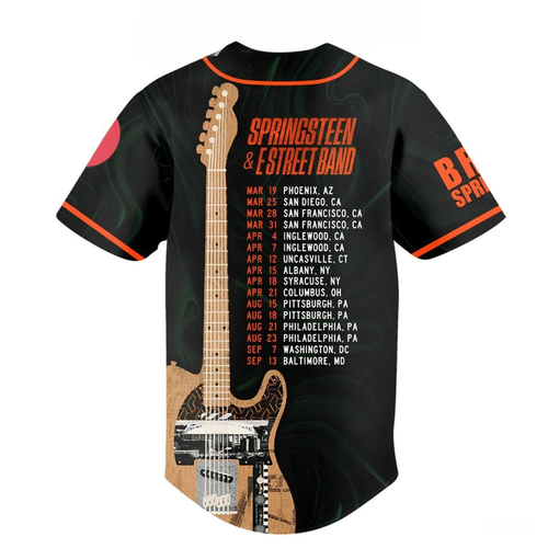 Bruce Springsteen And E Street Band Tour 2024 Personalized Baseball Jersey