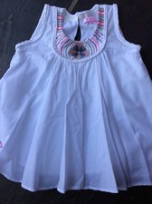 WEISSES TOP 3-4 Jahre wunderschönes Designer weißes Top Schmetterling MATTHEW WILLIAMSON