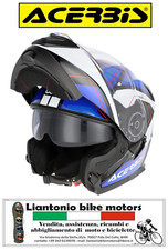 CASCO ACERBIS SEREL INTEGRALE MODULARE TOURING STRADA BLU/BIANCO CON VISIERINO