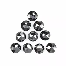 20 Ct Black Diamond Loose Lot of 10 Pcs Rose Cut Quality AAA Certified !