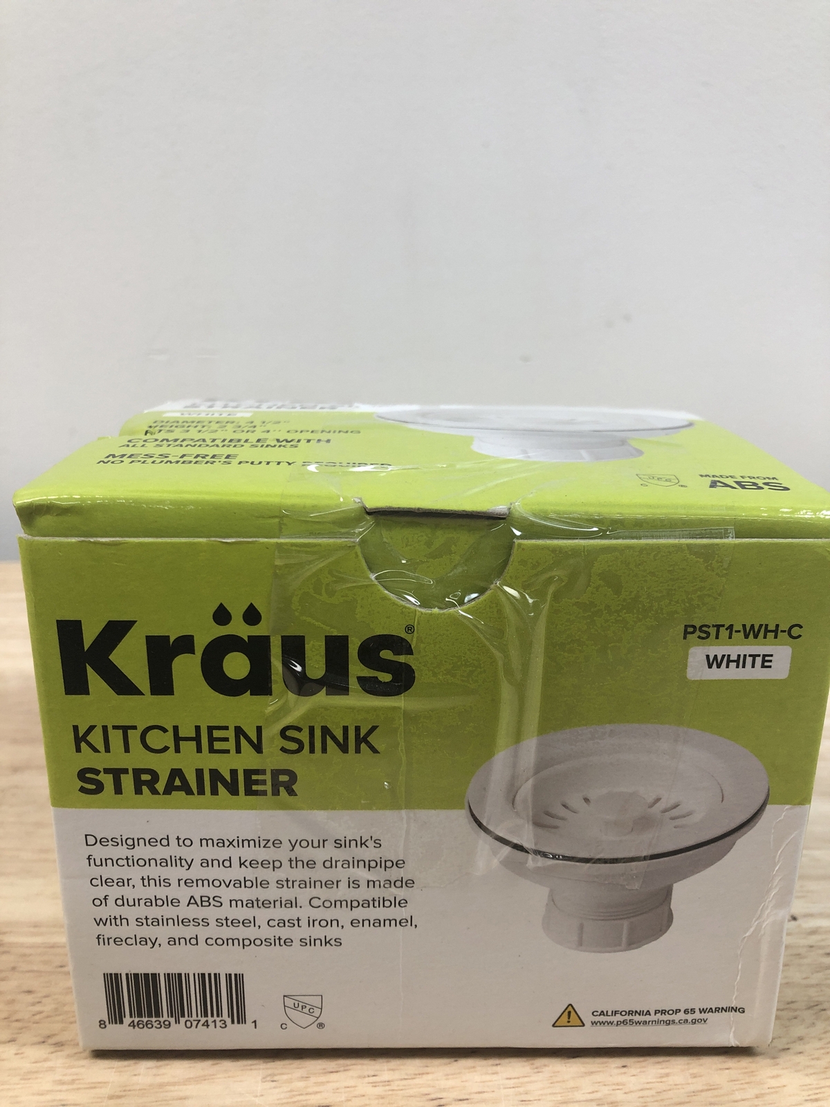 Kraus PST1WHC Kitchen Sink Strainer in White eBay