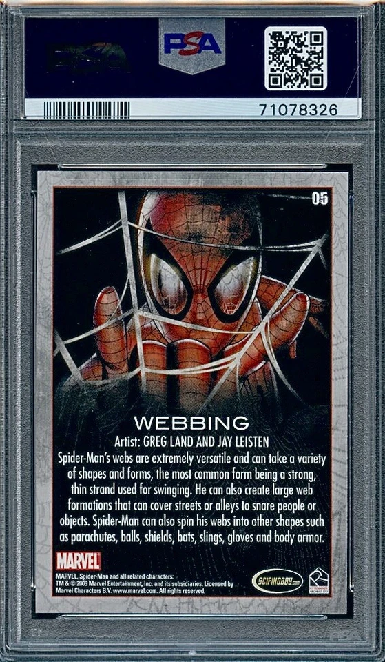 Spider-Man Archives Foil #5 2009 correas PSA 10 💎 🔥RARO🔥 Foto 2 de 2