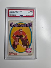 1971 o-pee-chee #45 ken dryden psa-4 hof 