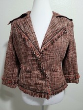 NWT NEW YORK AND COMPANY Women's Blazer 3/4 Sleeve Pockets Collared.Size 4