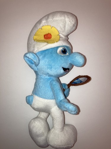 Movie The Smurf 2 vanity Smurfs Plush Stuffed Toy 12" Unbranded Yellow Flower - Picture 3 of 12