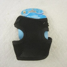 Adjustable Dog Pet Harness No Pull Slip On XS S Black.