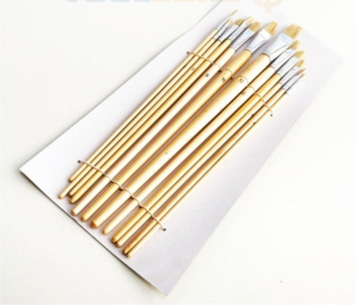 Kunst Handwerk Pinsel Set 12-teilig Jumbo Modellbau Hobby Pinsel Flachkopf